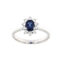 Anello Bolzoni Donna in Oro bianco Zaffiro 0.7 Ct AN1031-Z - AN1031-Z-0.86
